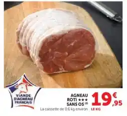 U Express Agneau roti sans os offre
