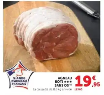 U Express Agneau roti sans os offre
