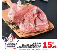 U Express Agneau épaule avec os a rôtir semi desossée offre