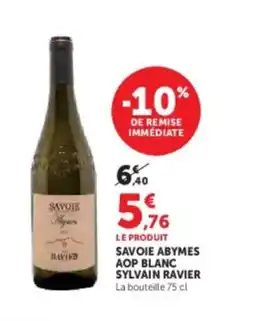 U Express SYLVAIN RAVIER Savoie abymes aop blanc offre