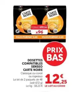 U Express SENSEO Dosettes compatibles offre