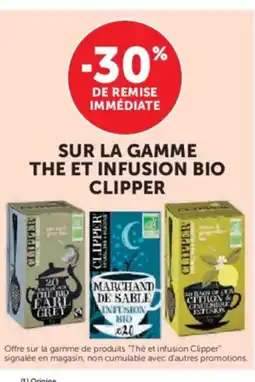 U Express Sur la gamme the et infusion bio clipper offre