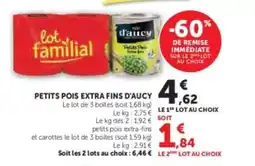 U Express Petits pois extra fins offre