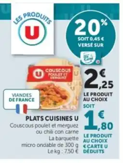 U Express U Plats cuisines offre