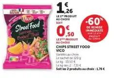 U Express VICO Chips street food offre