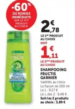 U Express GARNIER Shampooing fructis offre