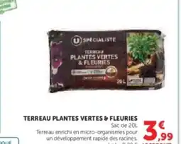 U Express Terreau plantes vertes & fleuries offre