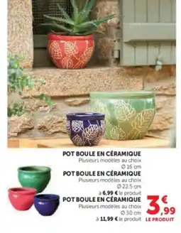 U Express Pot boule en céramique offre