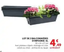 U Express Lot de 3 balconnières offre