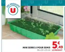 U Express Mini serre u pour semis offre