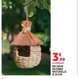 U Express Nichoir en fibre naturelle offre