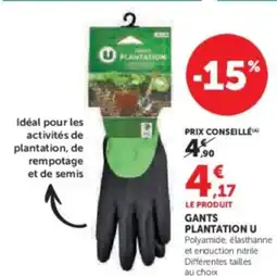 U Express U Gants plantation offre
