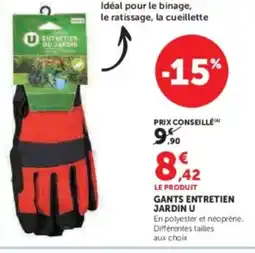 U Express U Gants entretien jardin offre