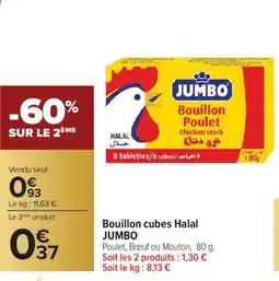 Carrefour JUMBO Bouillon cubes Halal offre