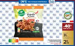 Carrefour CARREFOUR SENSATION Grignottes de poulet Halal offre