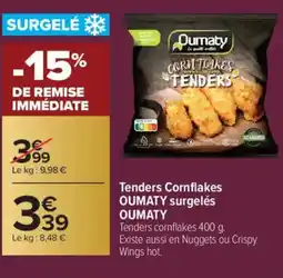 Carrefour OUMATY Tenders Cornflakes surgelés offre
