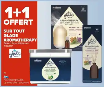 Carrefour Glade bon plan sur tout glade aromatherapy offre