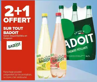 Carrefour Badoit bon plan sur tout badoit offre