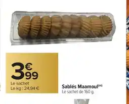 Carrefour Sablés Maamoul offre