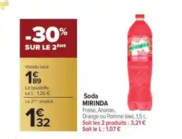 Carrefour MIRINDA Soda offre