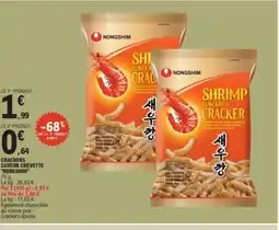 E.Leclerc NONGSHIM Crackers saveur crevette offre