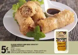 E.Leclerc MERVEILLES D'ASIE Plateau apéritif mini nems crevette offre