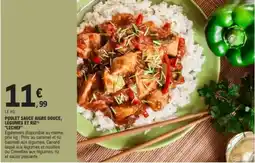 E.Leclerc LECHEF Poulet sauce aigre douce, légumes et riz offre