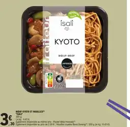 E.Leclerc ISALI Bœuf kyoto et nouilles offre