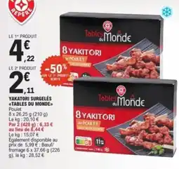 E.Leclerc TABLES DU MONDE Yakatori surgelés offre