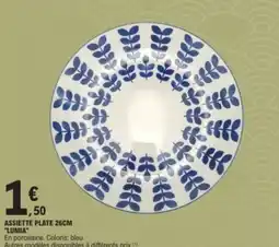 E.Leclerc LUMIA Assiette plate offre