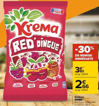 Carrefour Krema bonbons offre