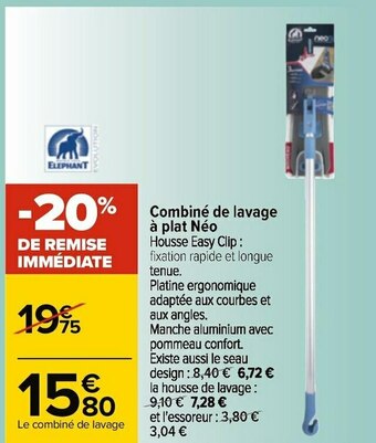 Carrefour Combiné de lavage à plat néo offre