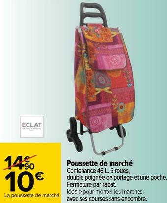 Carrefour Poussette de marché offre