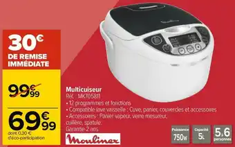 Carrefour Moulinex multicuiseur offre