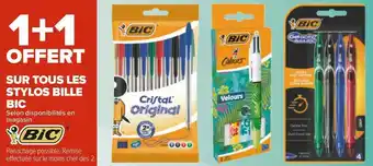 Carrefour Bic bon plan sur tous les stylos bille bic offre