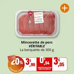 Coccimarket Mincerette de porc véritable offre