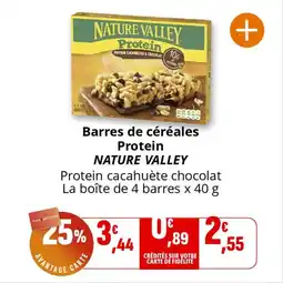 Coccimarket Barres de céréales protein nature valley offre