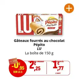 Coccimarket Gâteaux fourrés au chocolat pépito offre