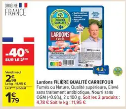 Carrefour Lardons Filière Qualité Carrefour offre