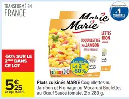 Carrefour Plats Cuisinés Marie offre