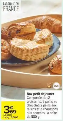 Carrefour Box petit déjeuner offre