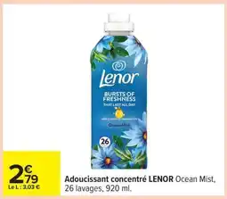 Carrefour Adoucissant concentré LENOR Ocean Mist offre