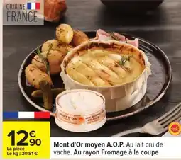 Carrefour Mont d'Or moyen A.O.P offre