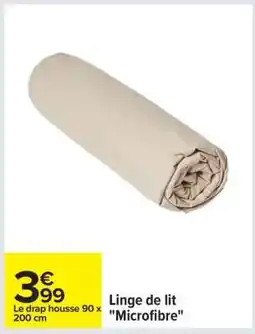 Carrefour Linge de lit Microfibre offre