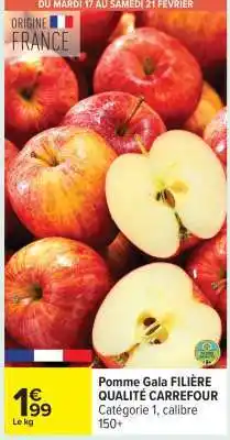 Carrefour Pomme Gala FILIÈRE QUALITÉ CARREFOUR offre