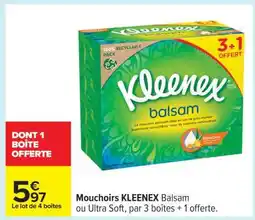 Carrefour Mouchoirs KLEENEX Balsam offre