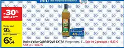 Carrefour Huile d'olive CARREFOUR EXTRA vierge extra 1L offre