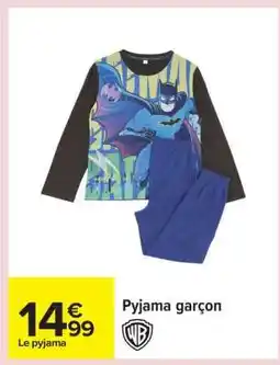 Carrefour Pyjama Garçon offre