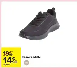 Carrefour Baskets adulte offre