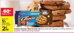 Carrefour Cookies Granola Maxi Format LU offre